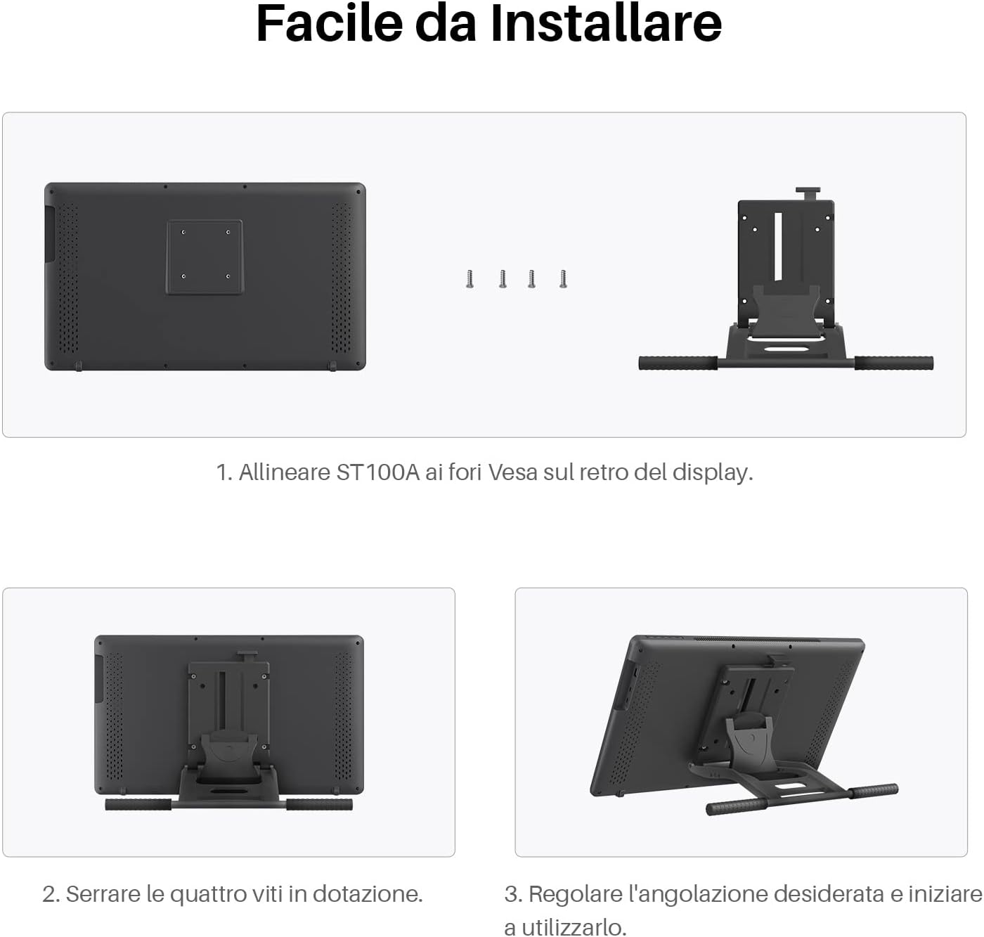 Detalle 2 de HUION ST100A Supporto regolabile 15,6"