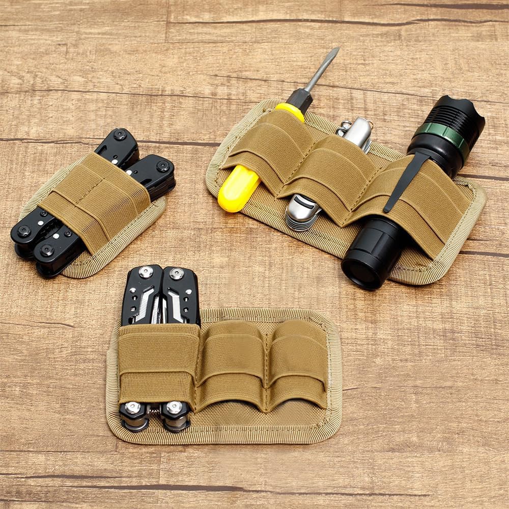Thumbnail 6 de Modular Organizer: EDC Bag Insert Elastic Holder Double Panel for Flexible Accessory Storage