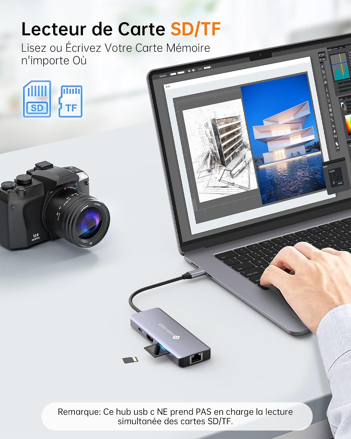 Thumbnail 6 de NOVOO Hub USB C 8 en 1 HDMI 4K