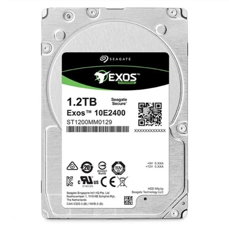 Detalle de Seagate Exos 10E2400 1.2TB 2.5" SAS a 10.000 RPM — rendimiento empresarial para centros de datos