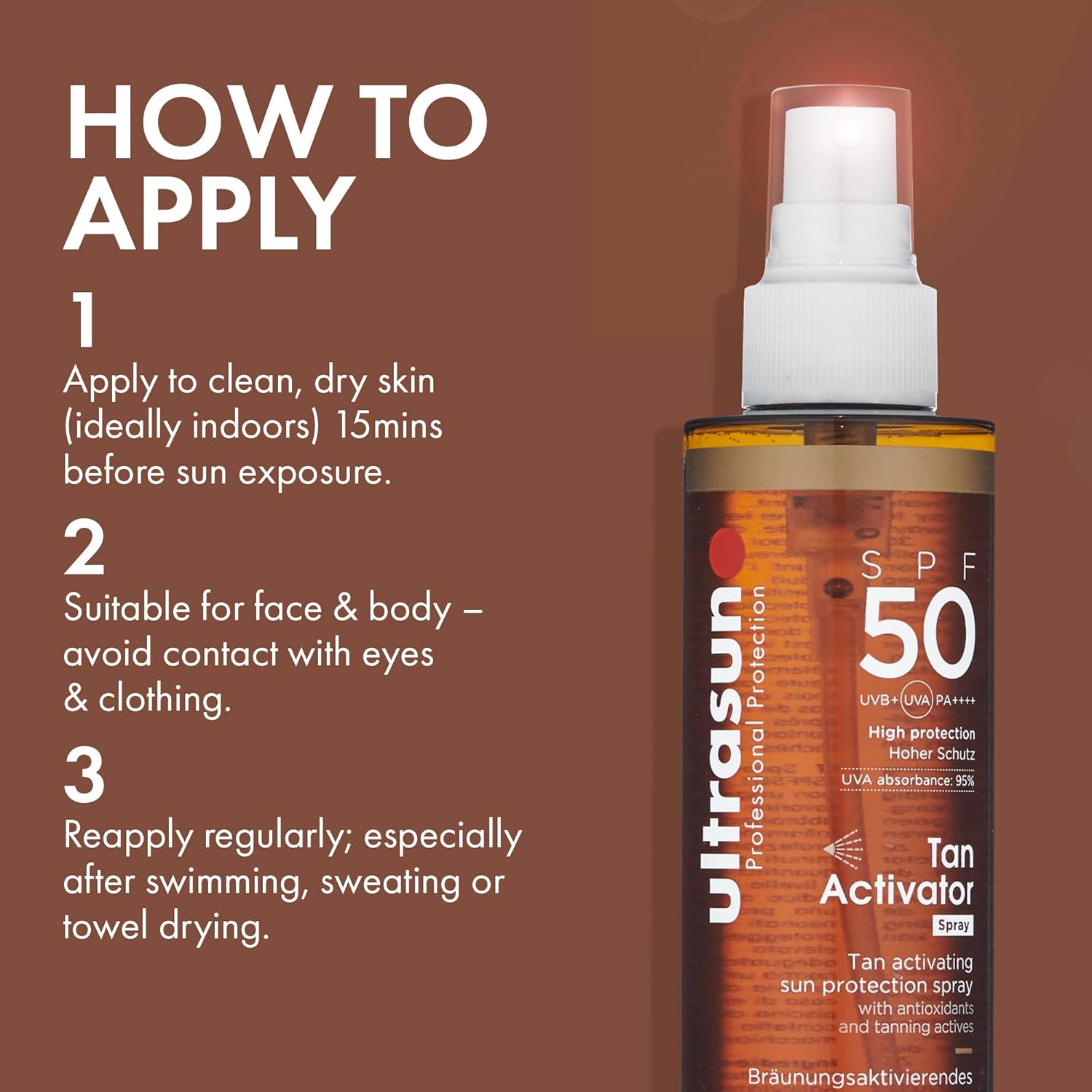Thumbnail 4 de Ultrasun Body Tan Activator SPF50 Sunscreen 200ml