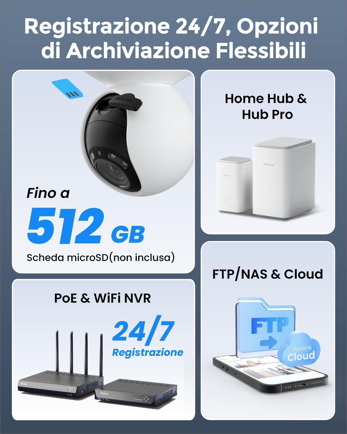 Thumbnail 6 de Reolink 5MP PTZ Telecamera Wi-Fi Esterno – 355° PTZ, 3x Zoom Ottico, Colori Notturni e Auto-Tracking