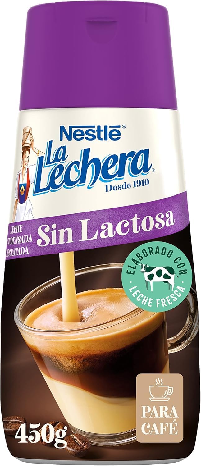 Thumbnail 6 de Nestlé La Lechera Leche Condensada Desnatada sin Lactosa 🥛 Caja 8x450g