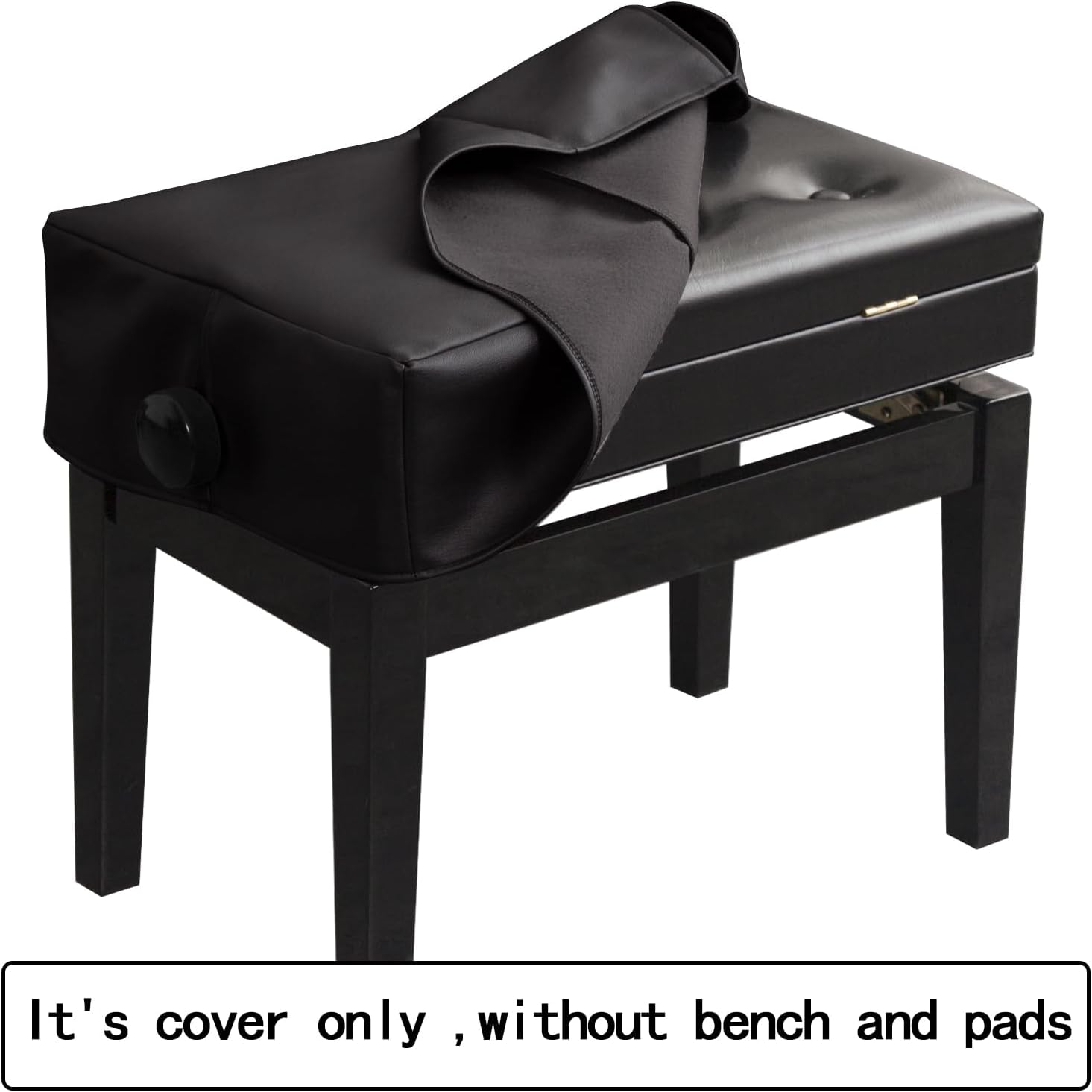 Detalle de mooson MO-ST-COVER Adjustable Piano Bench Cover, Waterproof and Scratch-Resistant