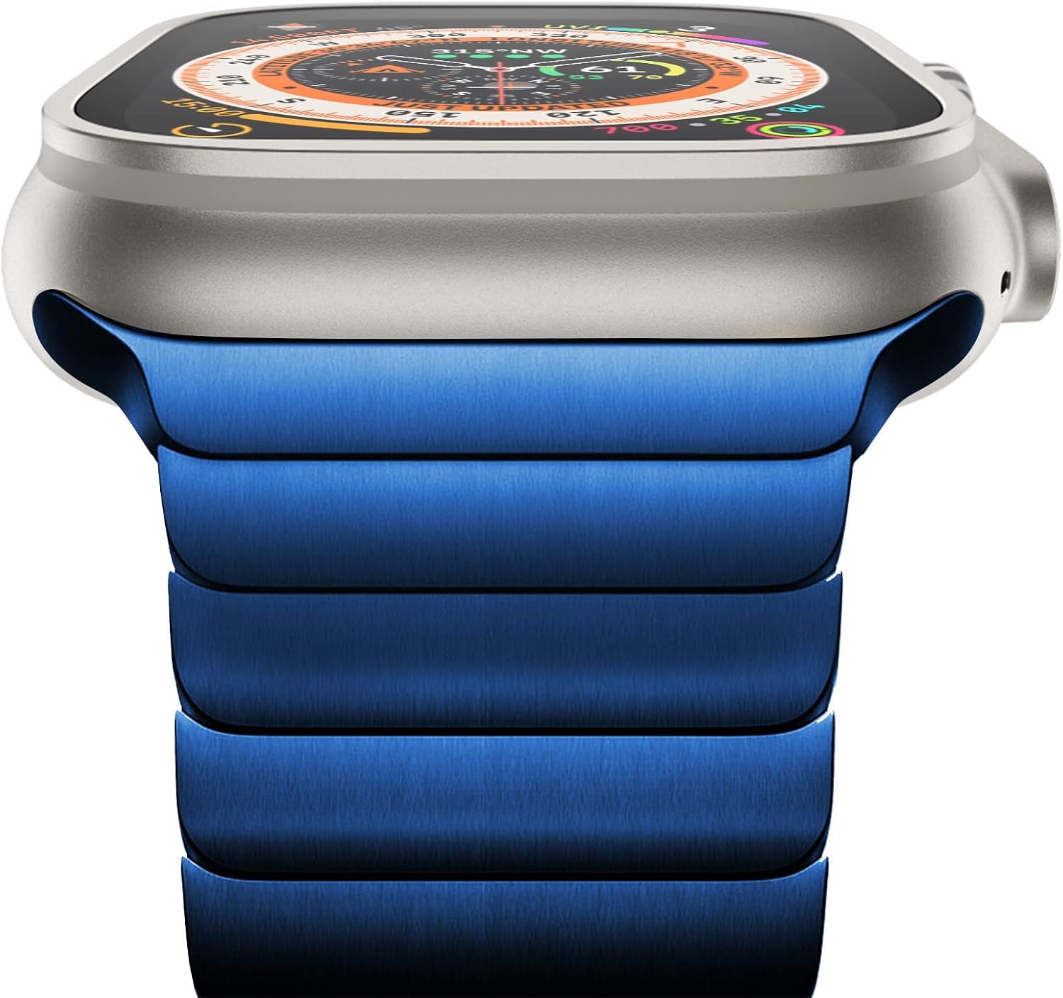Detalle de Fullife Stainless Steel Watch Strap for Apple Watch (All Generations) – Blue