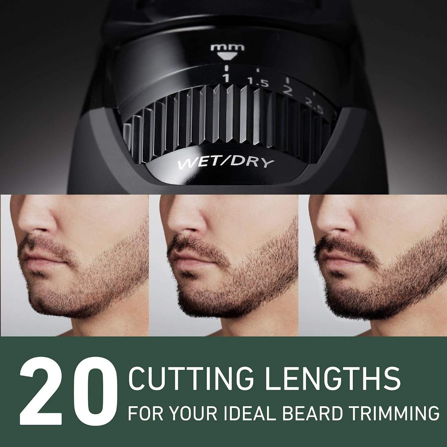 Detalle 2 de Panasonic ER-GB42 beard trimmer 50 min 🪒