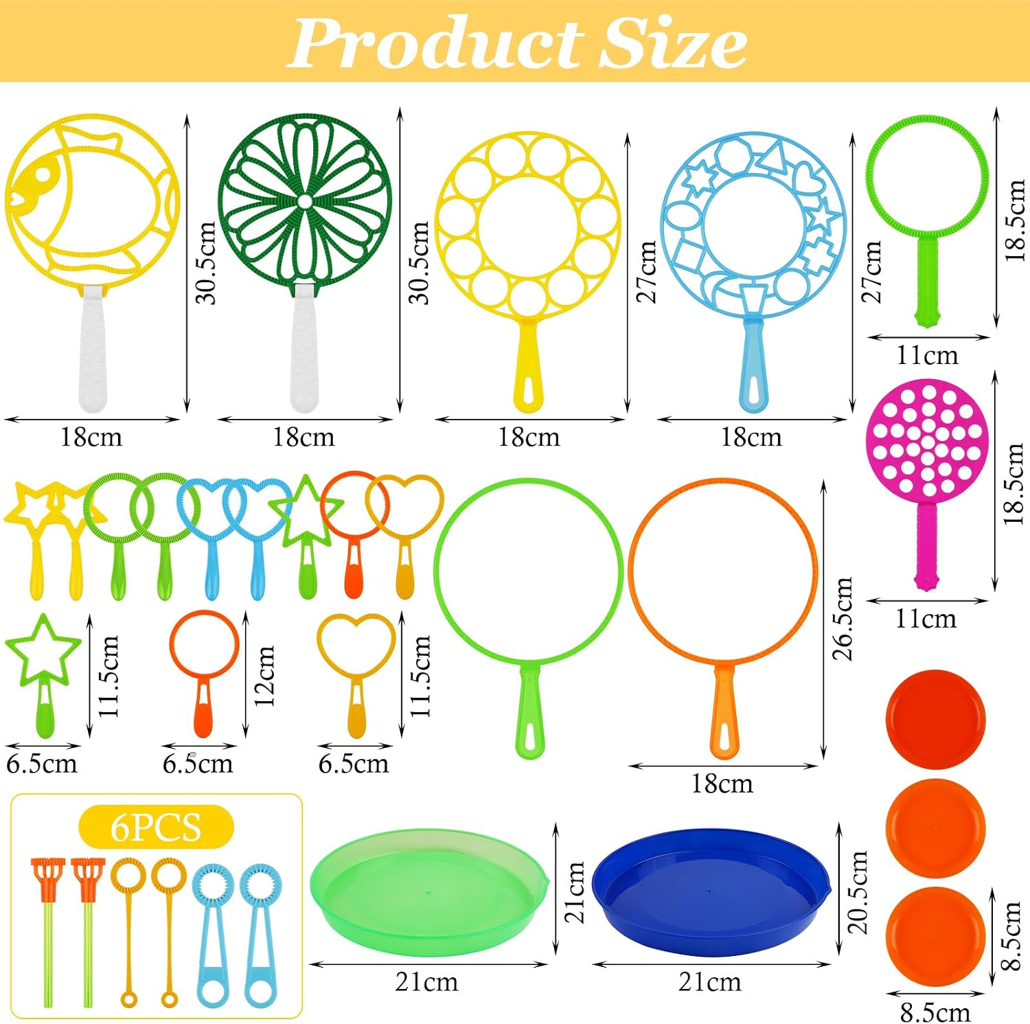 Thumbnail 1 de OSDUE Bubble Wand Kit for Kids – Giant 31-Piece Outdoor Bubble Tools
