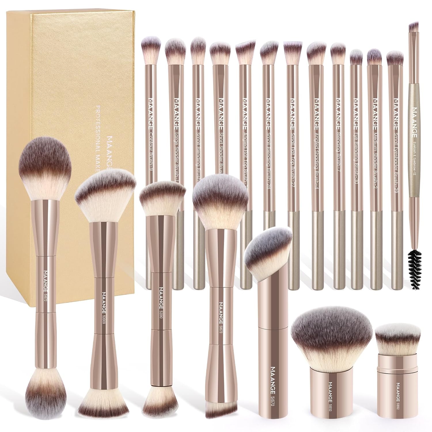 Detalle de Maange 20-Piece Makeup Brush Set