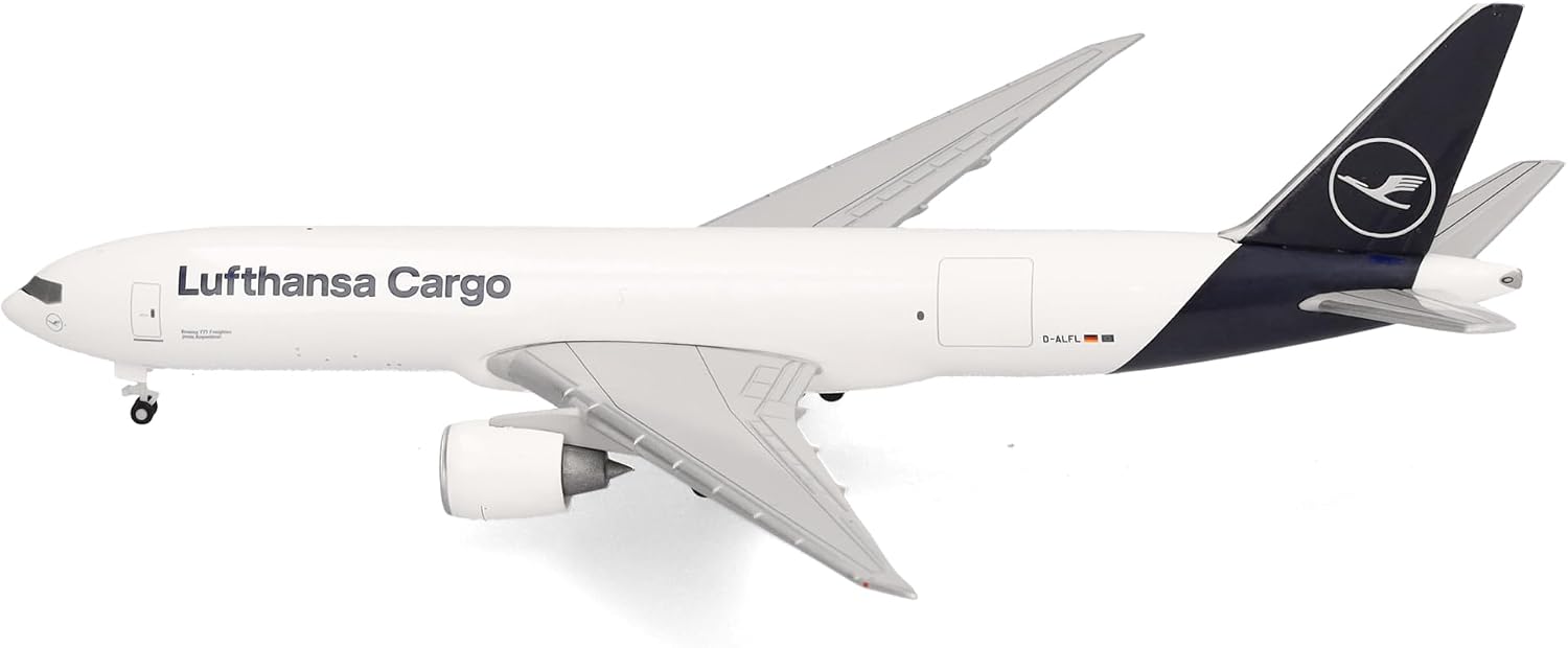 Detalle 2 de Herpa 533188-002 – metalowy model Lufthansa Cargo Boeing 777F 1:500