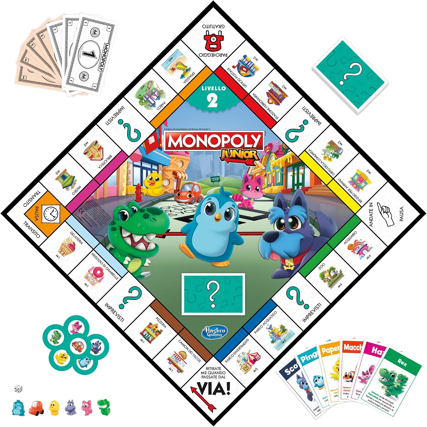 Detalle 2 de Monopoly Junior 2 in 1 per bambini 🎲