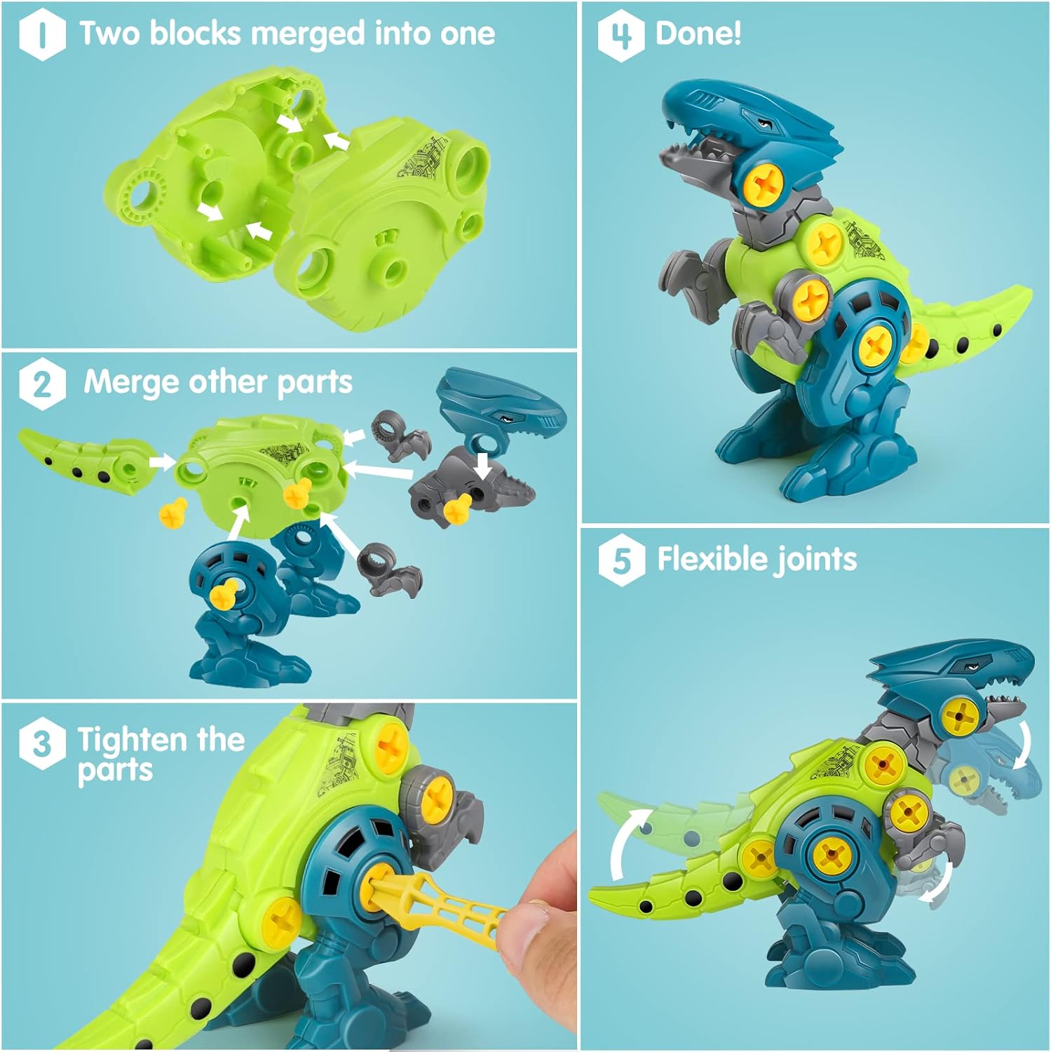 Thumbnail 2 de Dreamon Dinosaurios Juguetes con Caja y Taladro Eléctrico🦖