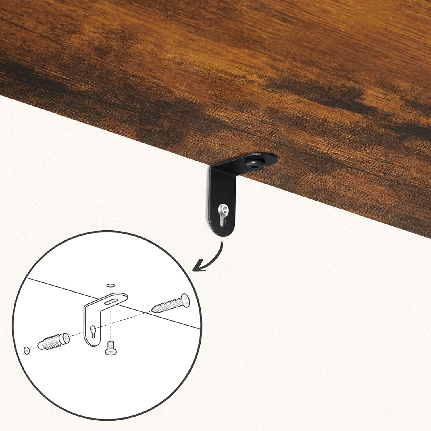 Detalle de HOOBRO portasciugamani con ripiani 156 cm