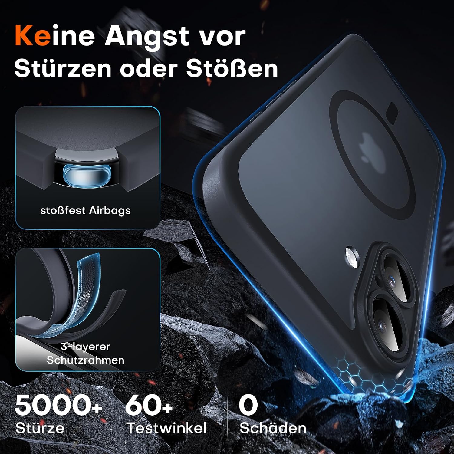 Thumbnail 3 de TOCOL iPhone 16 Hülle MagSafe Vollschutz 256 GB?
