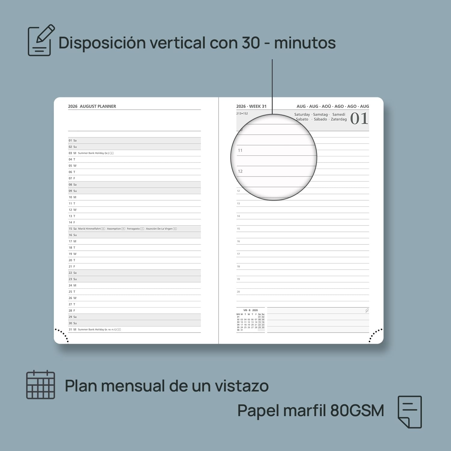 Thumbnail 3 de POPRUN Agenda 2026 Día por Página 21,5x14,5 cm