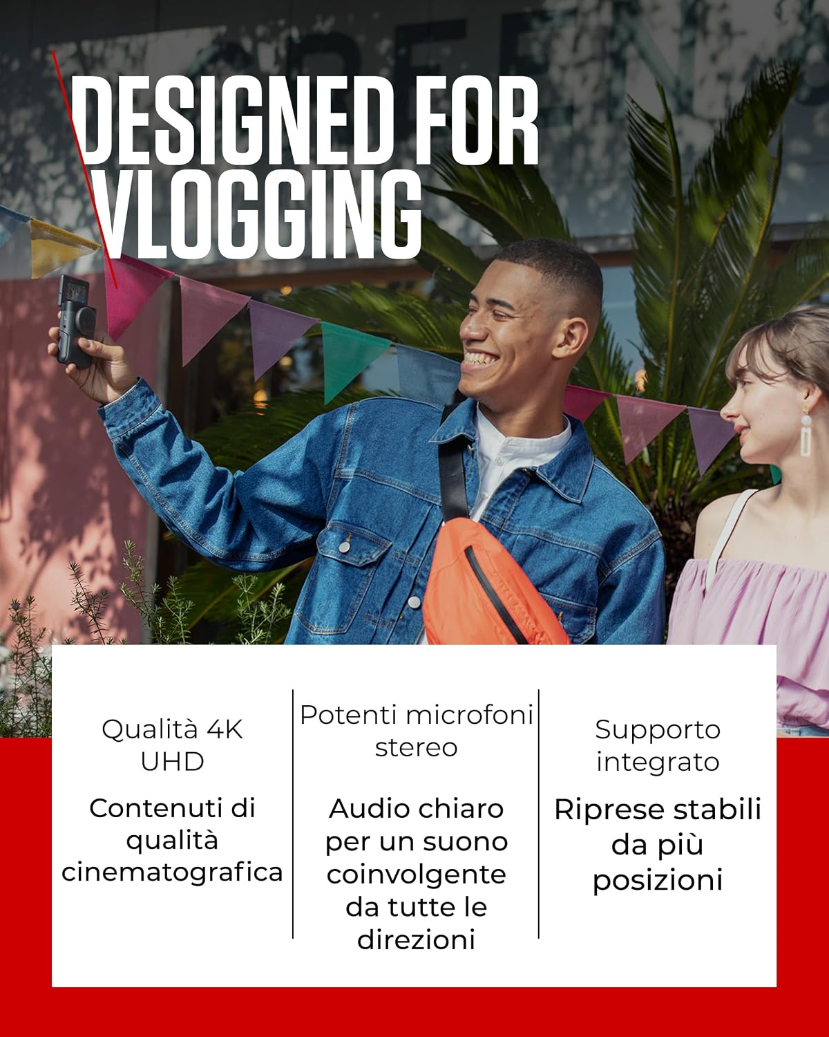 Thumbnail 2 de Canon PowerShot V10 Starter Kit per Vlogging – Videocamera 4K UHD tascabile