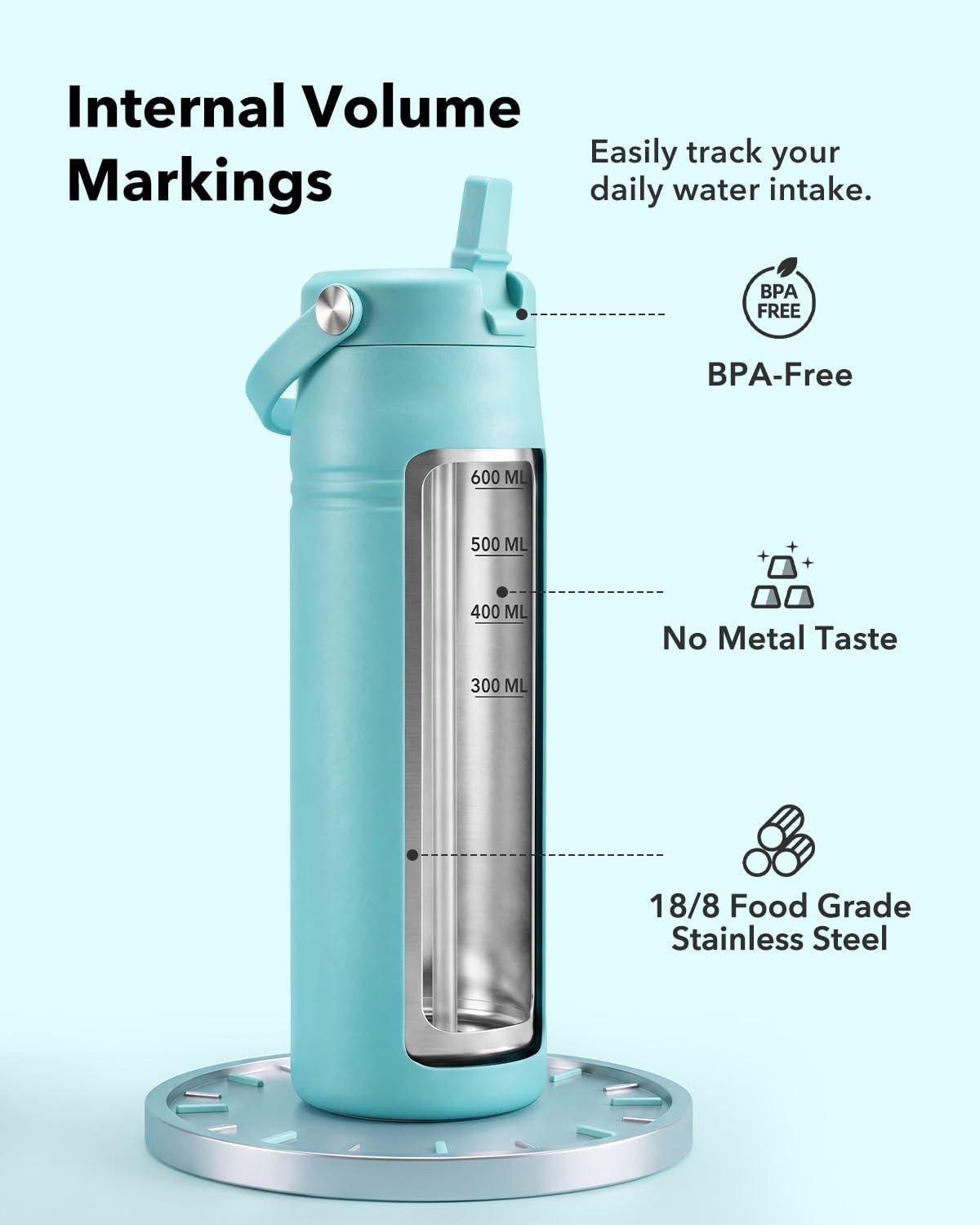 Detalle 2 de Vulovulo Insulated Water Bottle 24 oz