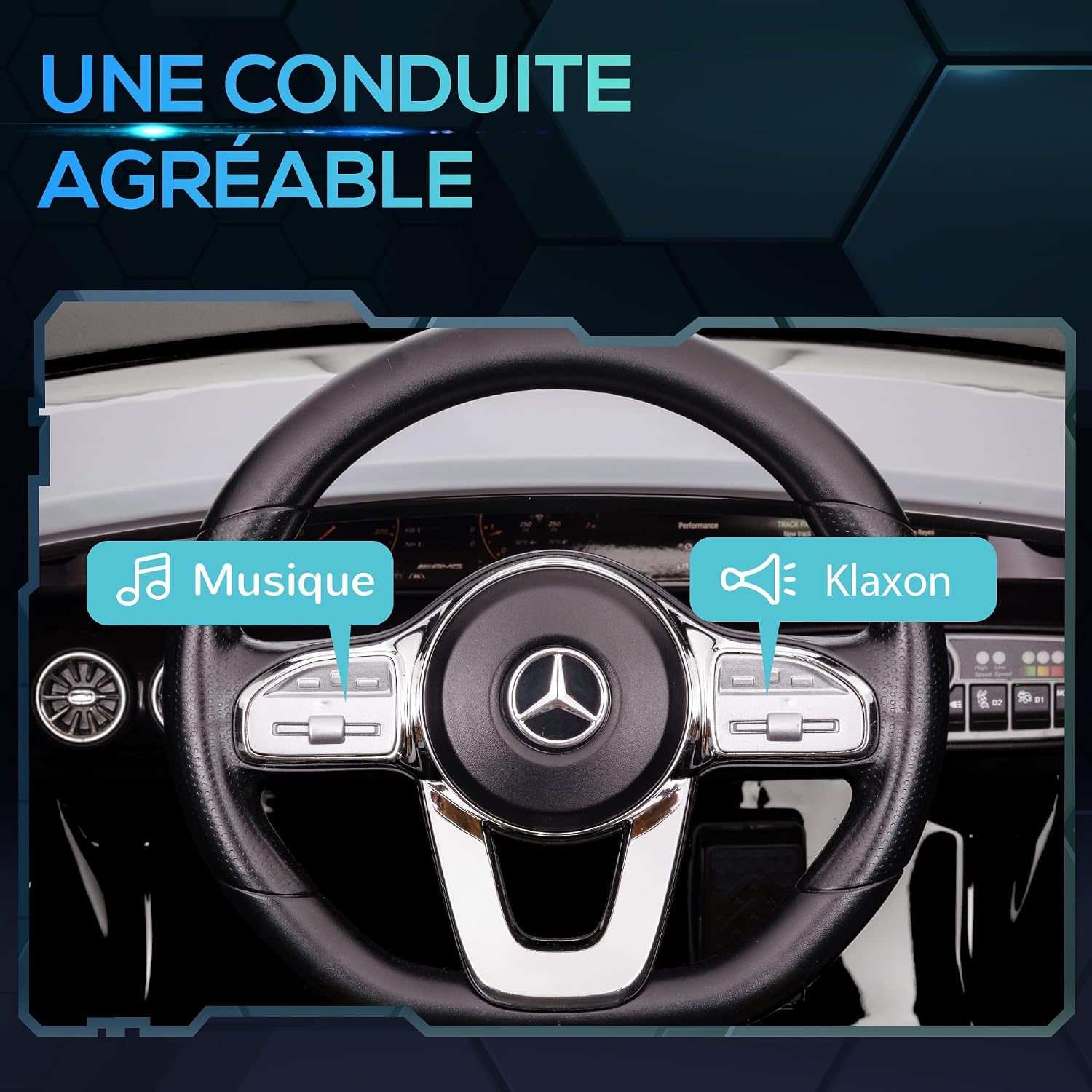 Thumbnail 4 de AIYAPLAY Mercedes AMG CLA 45 12V voiture électrique