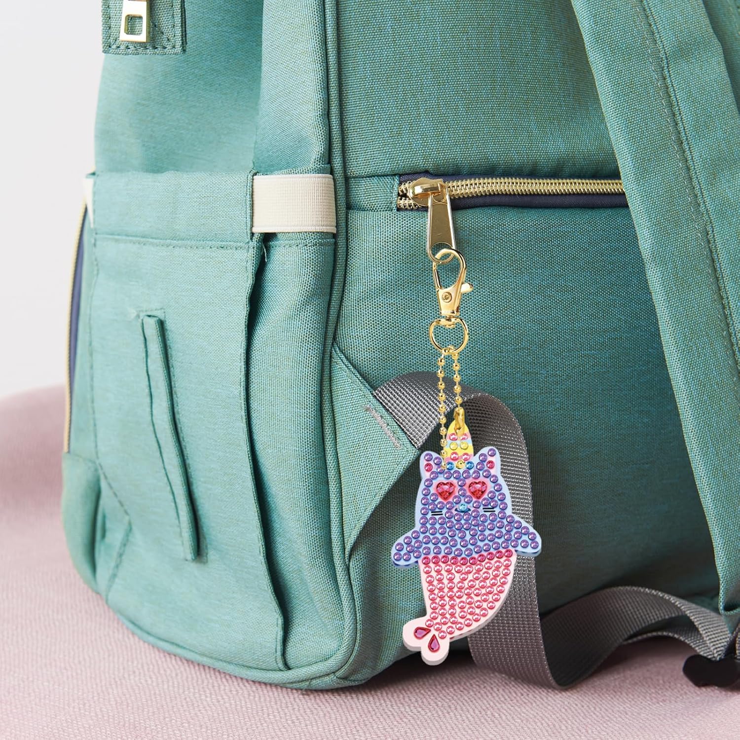 Thumbnail 3 de ORIENTAL CHERRY Einhorn Bastelset: 5D-Diamantmalen für Mädchen mit Schlüsselanhängern