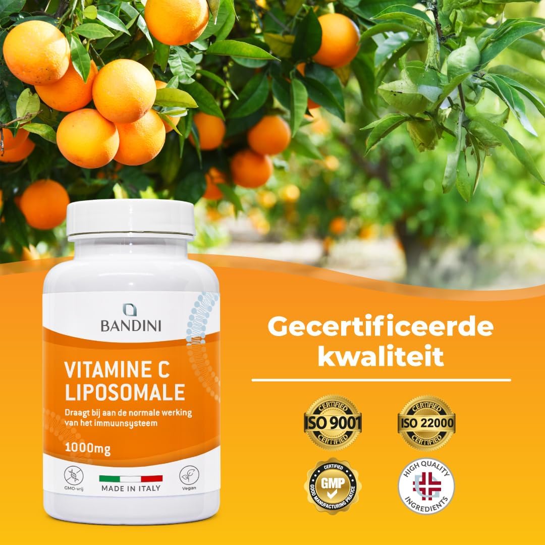 Detalle 2 de Bandini liposomale vitamine C 1000 mg, 180 vegan capsules