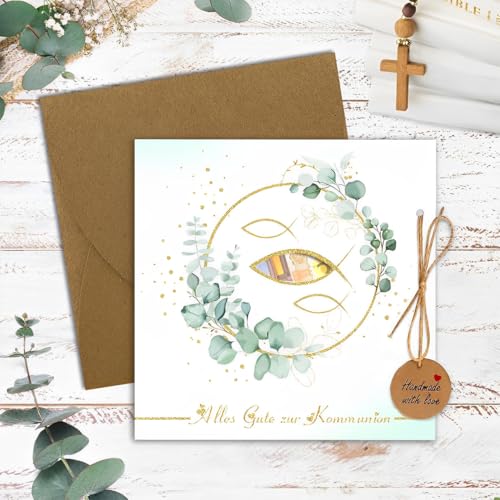 Thumbnail 5 de Regalo de Dinero para Comunión Embalaje con Sobres y Tarjetas – Verde de VEOIRXU