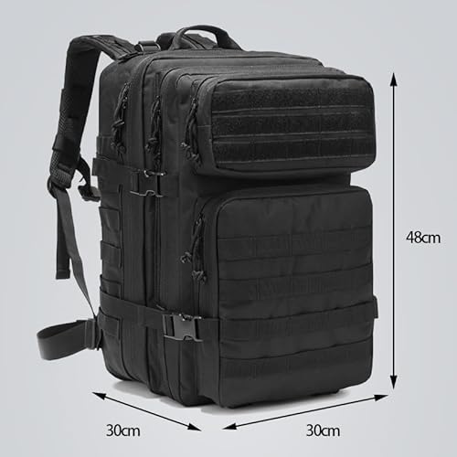 Detalle de smallrun Mochila táctica militar 45L kaki con sistema MOLLE