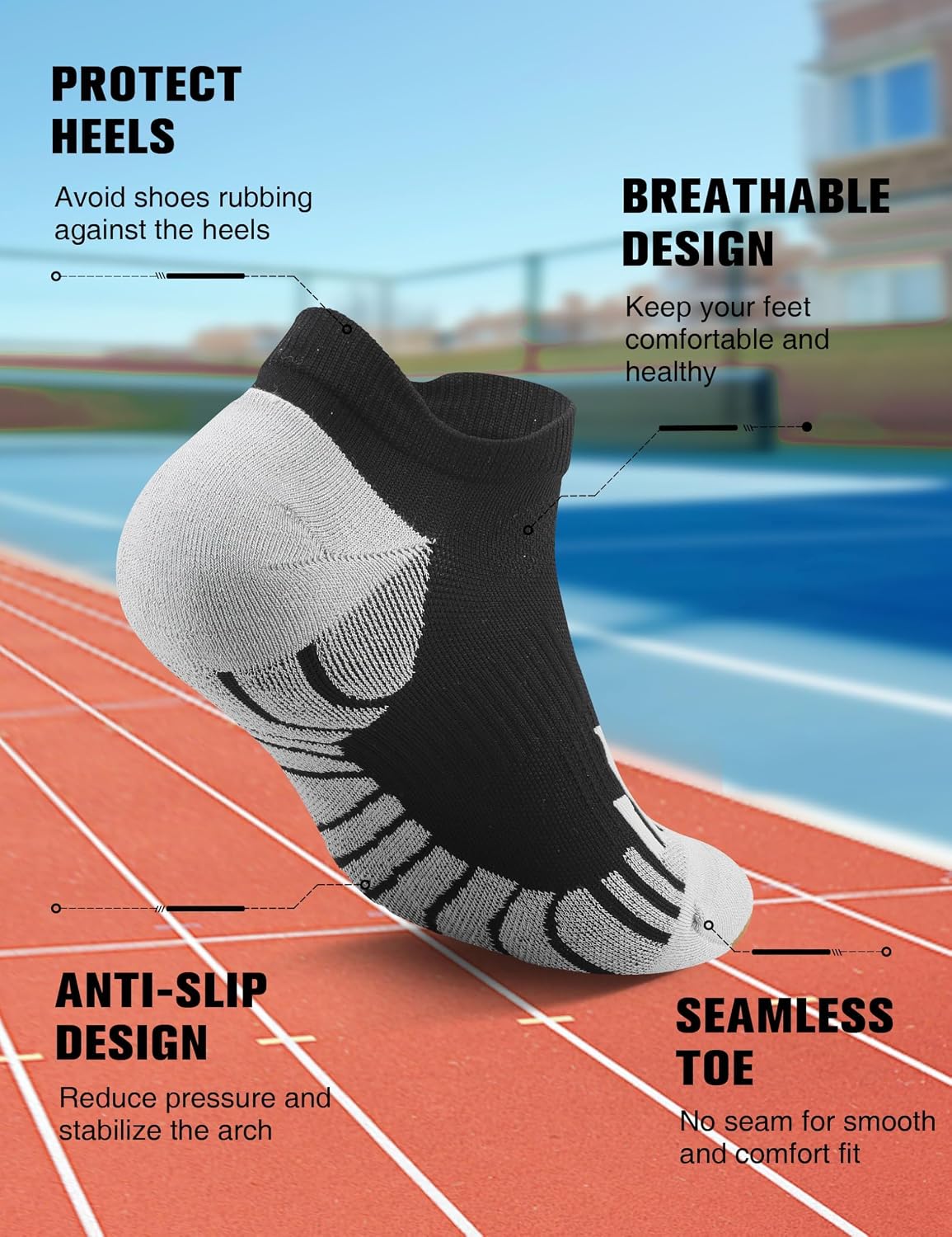 Detalle 1 de Lounwee Mens Compression Socks 15 20mmHg