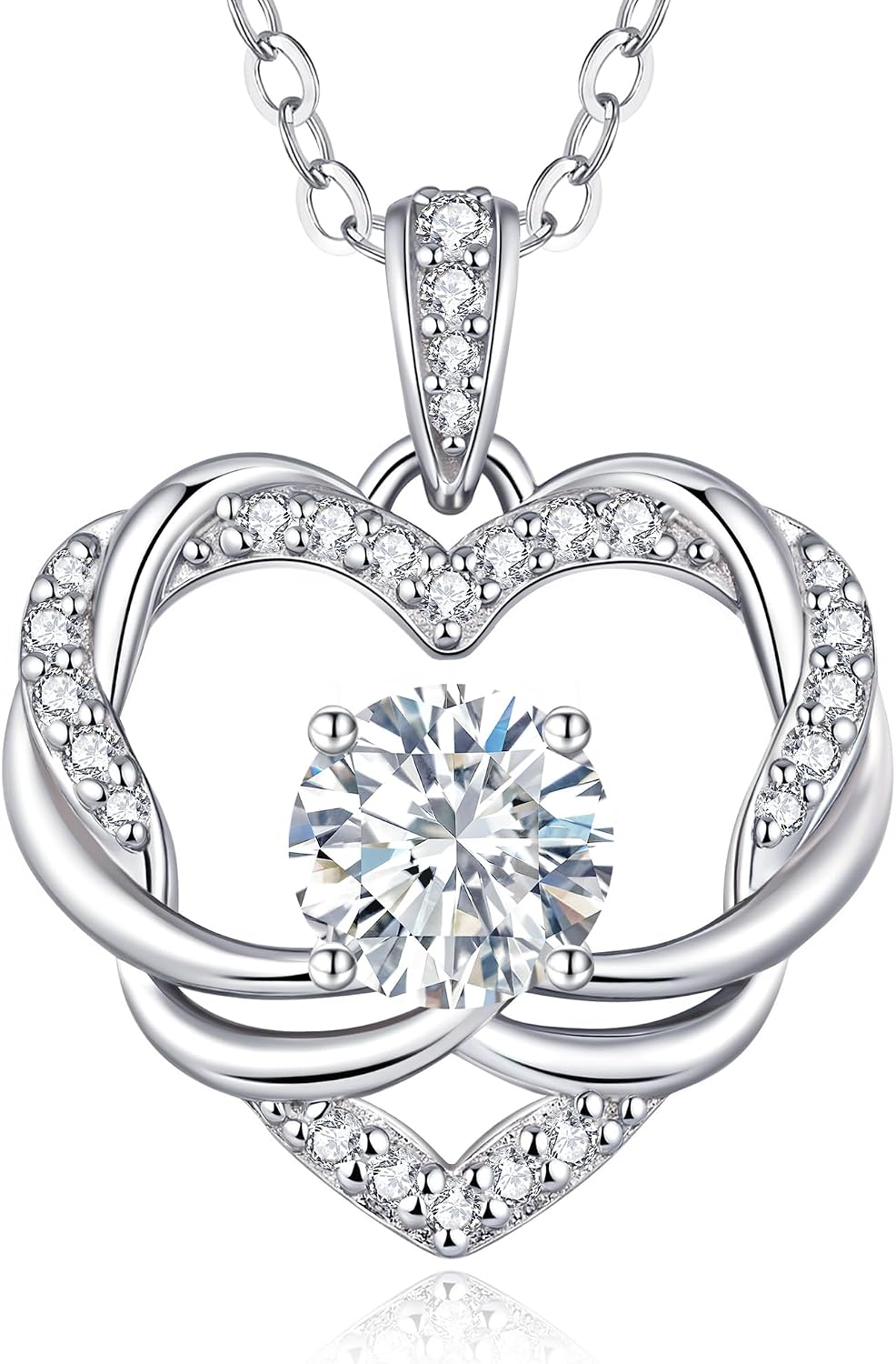 Detalle de LOUISA SECRET Collana Infinity Heart 45 cm