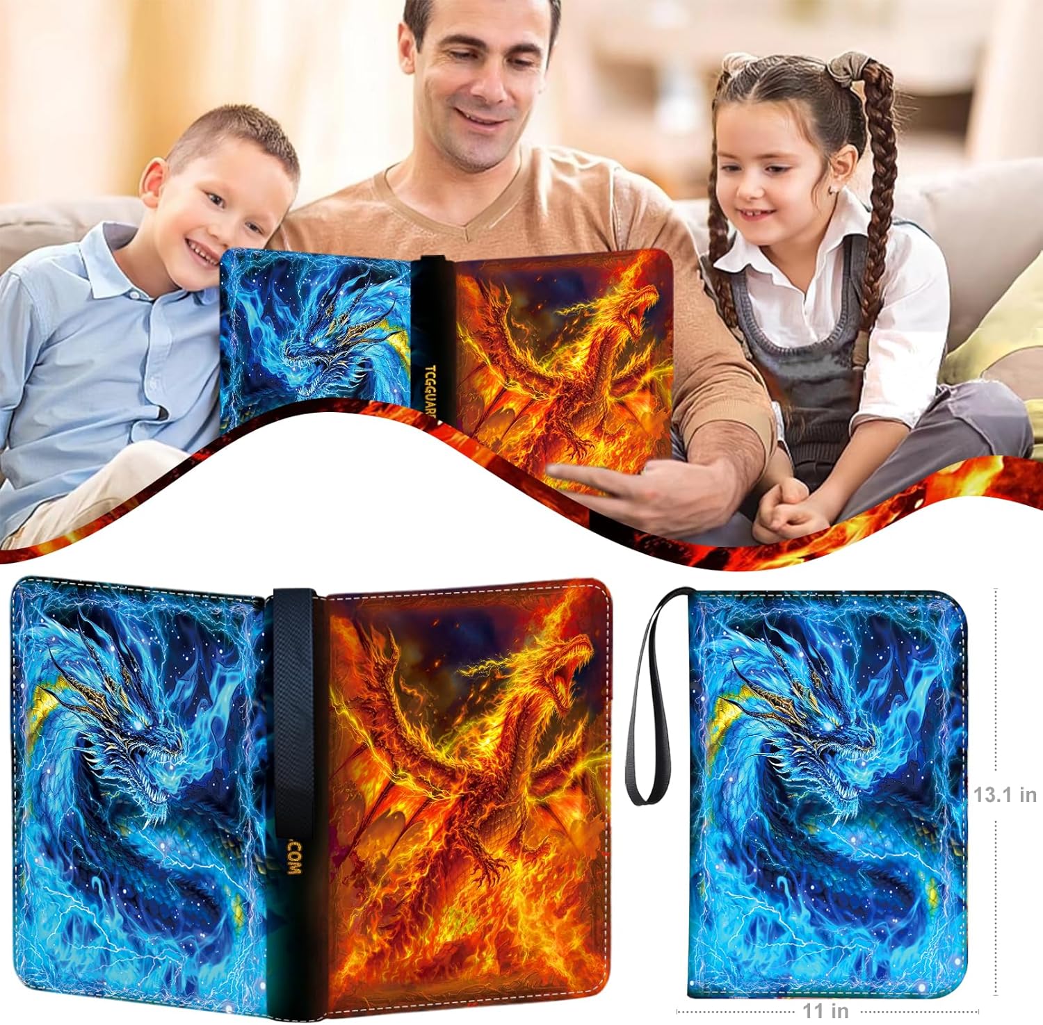 Thumbnail 6 de 1008 Card Binder 9-Pocket 56-Page Trading Card Album 📚