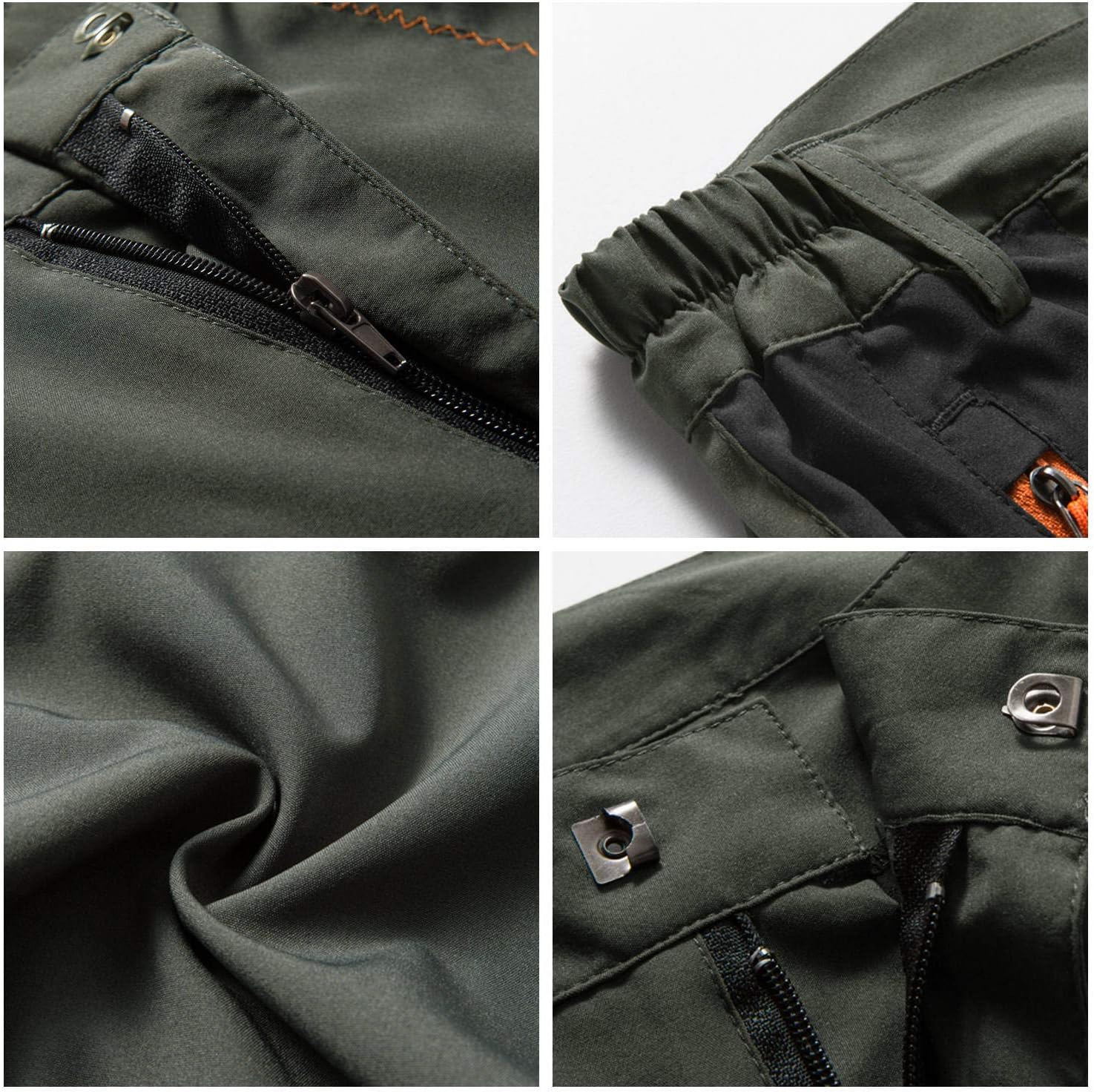 Detalle 2 de TBMPOY Men's Hiking and Work Pants, Lightweight Quick-Dry with Zip Pockets