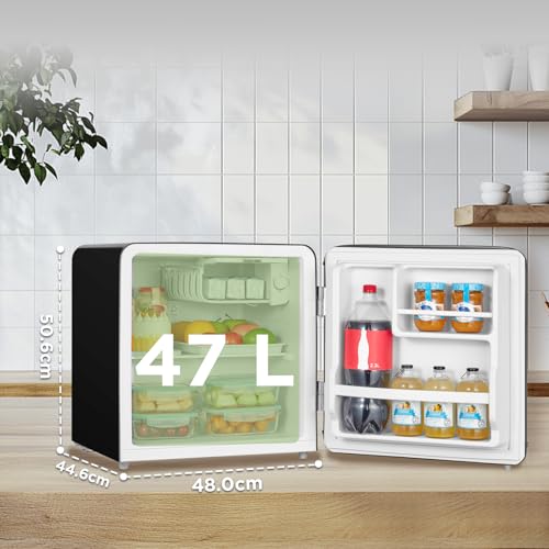 Detalle de COMFEE' RCD50BL2EURT(E) Mini Frigo 47L - Design retrò per Ufficio o Camera