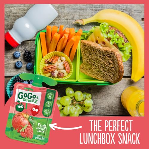 Thumbnail 6 de GoGo squeeZ Apple Strawberry 20x90g: 100% Fruit Pouches for Kids