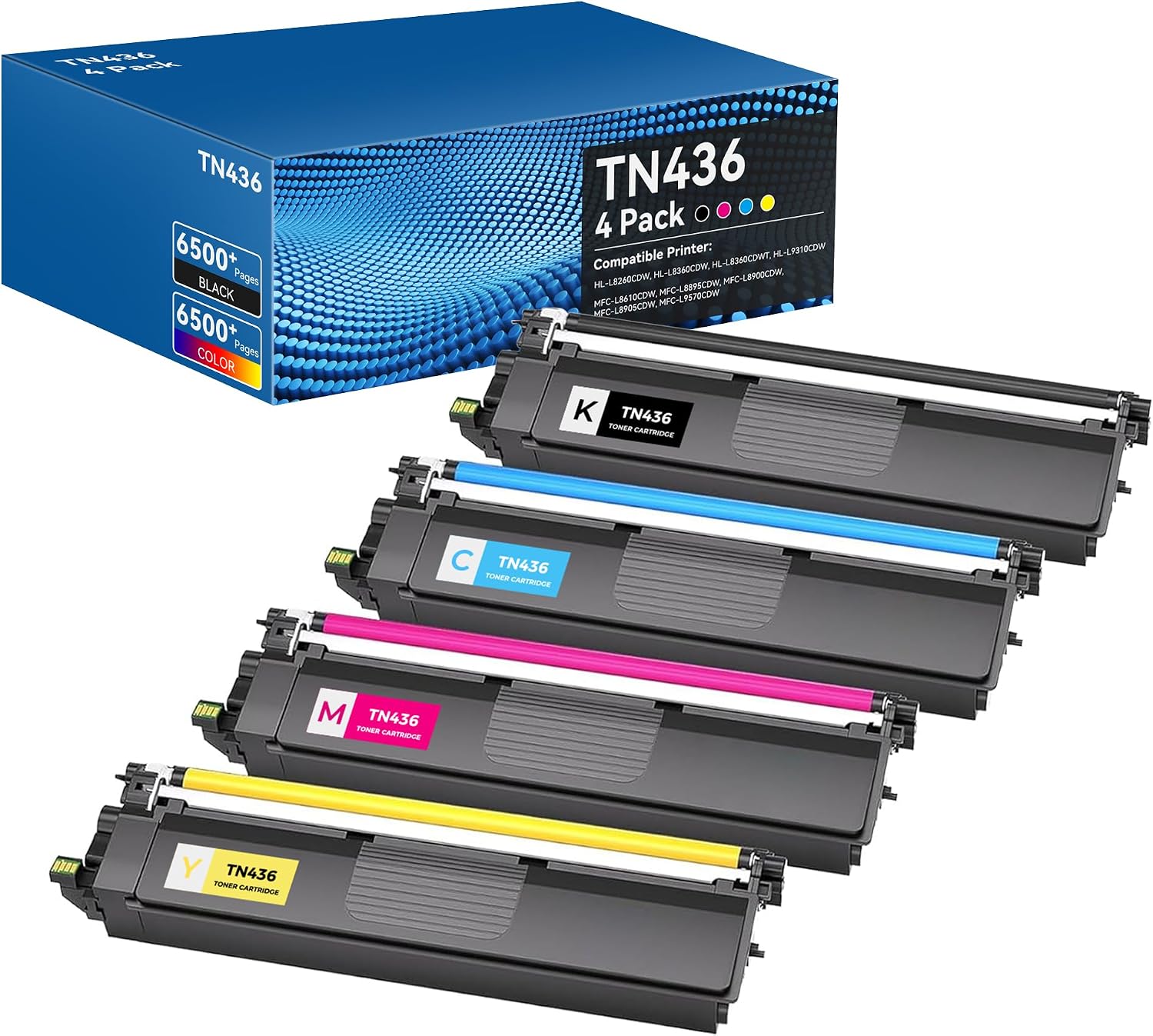 Brother TN436 High Yield 4-Pack Toner Cartridges 🖨