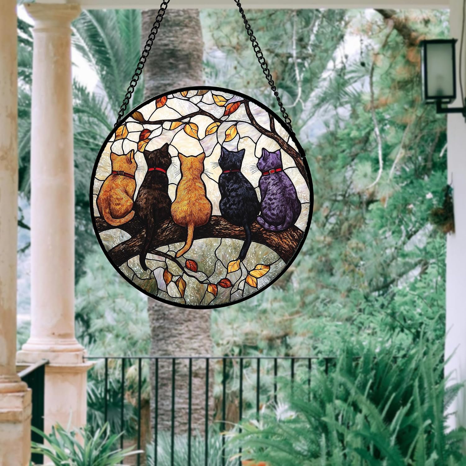 Thumbnail 6 de Stained Glass Window Suncatcher, 7.8-inch
