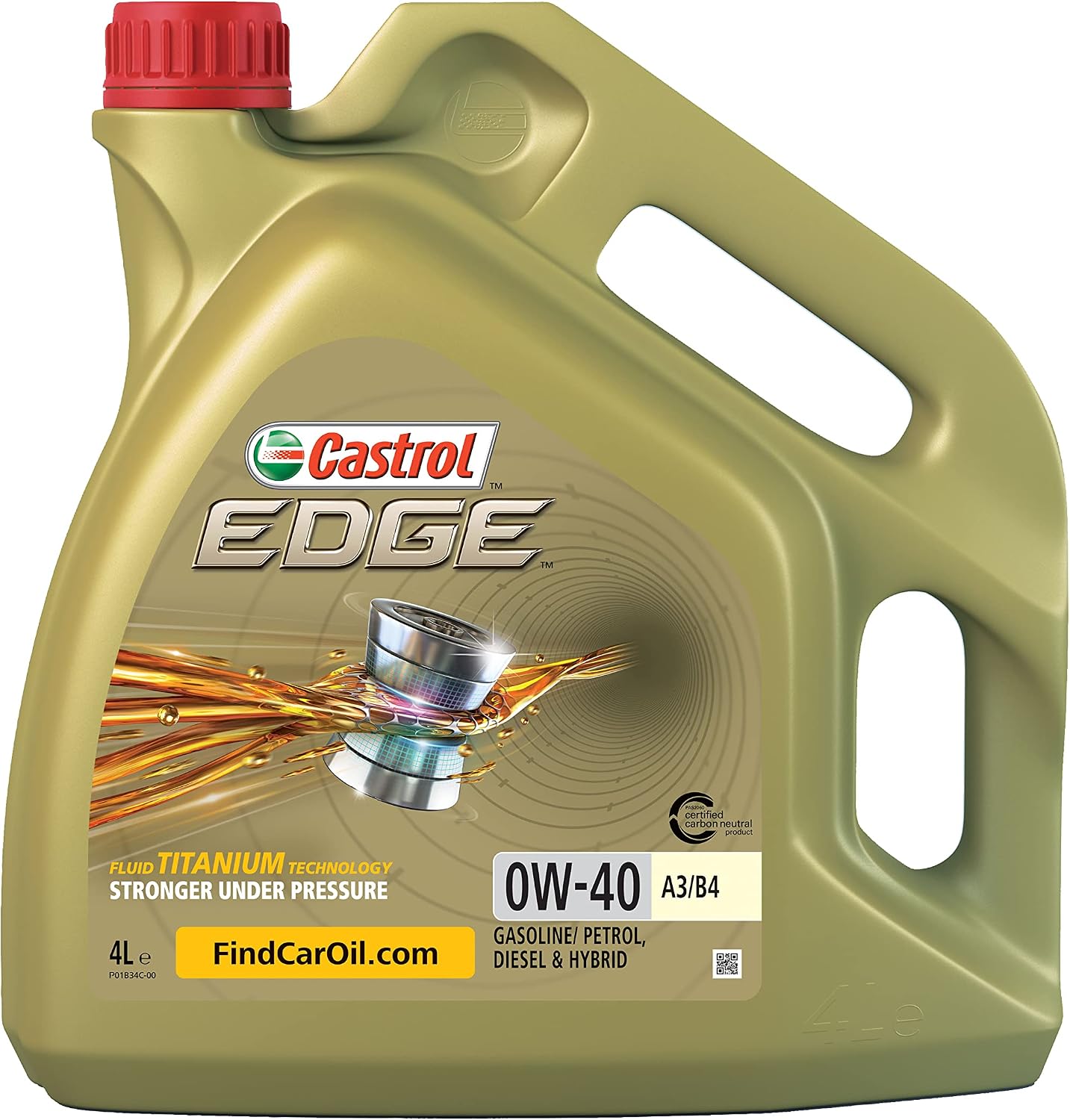 Detalle de Castrol EDGE 0W-40 A3/B4, 5L – huile moteur adaptée à vos VW et BMW