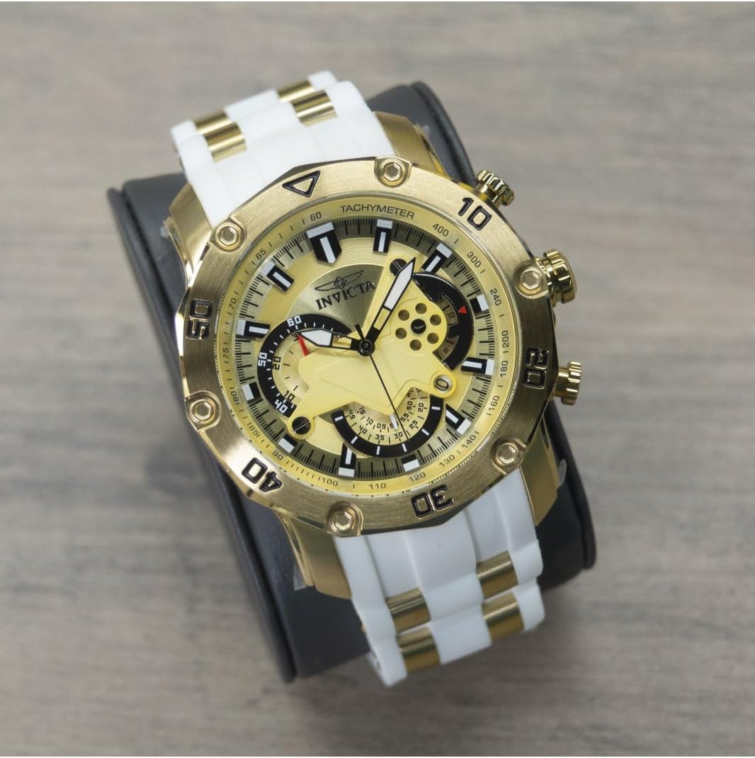 Thumbnail 4 de Invicta Pro Diver 23424: orologio al quarzo uomo in acciaio inox con cinturino in silicone bianco