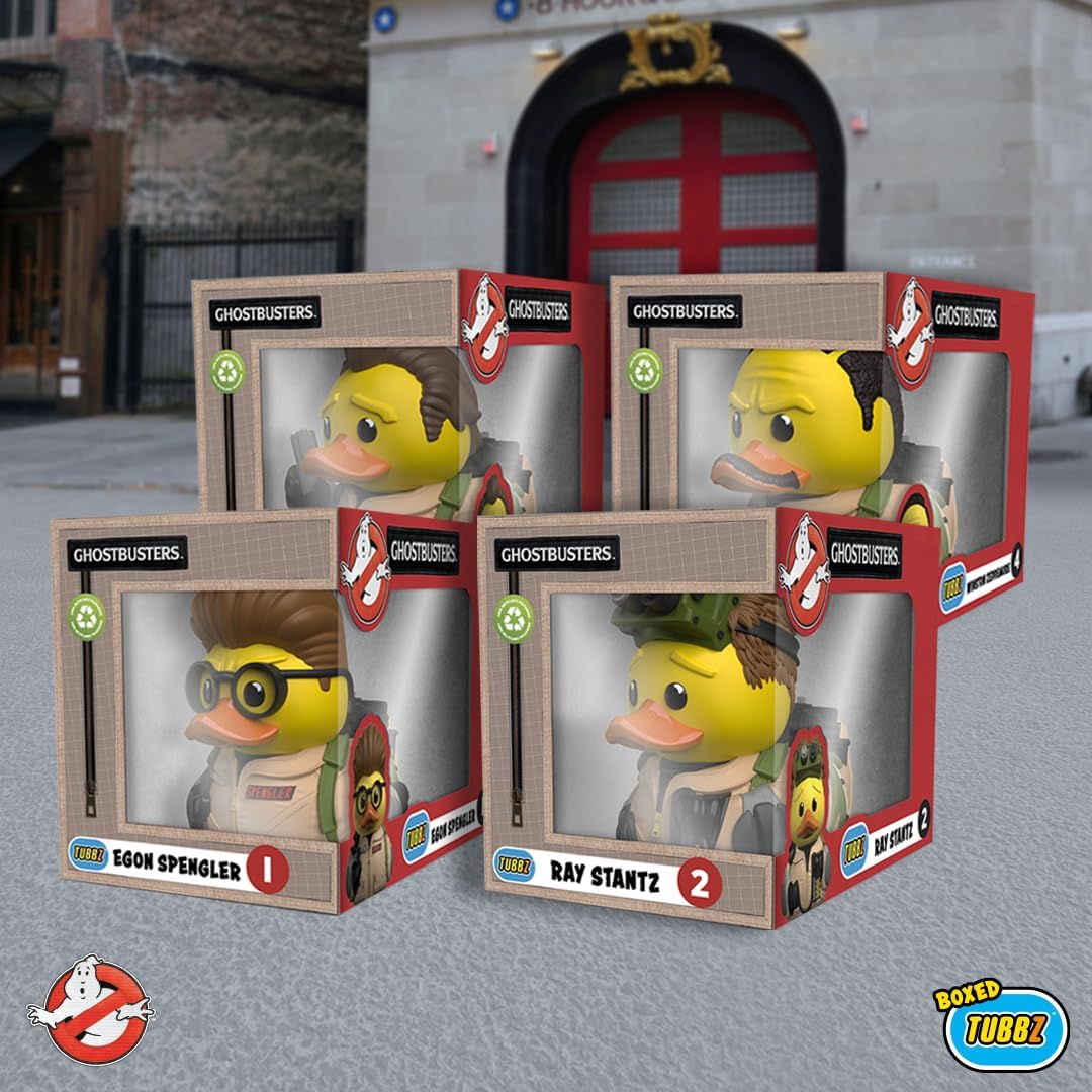 Detalle de TUBBZ Eco Ghostbusters Winston Zeddemore – Cosplaying Rubber Duck Vinyl Figure (Boxed Edition)