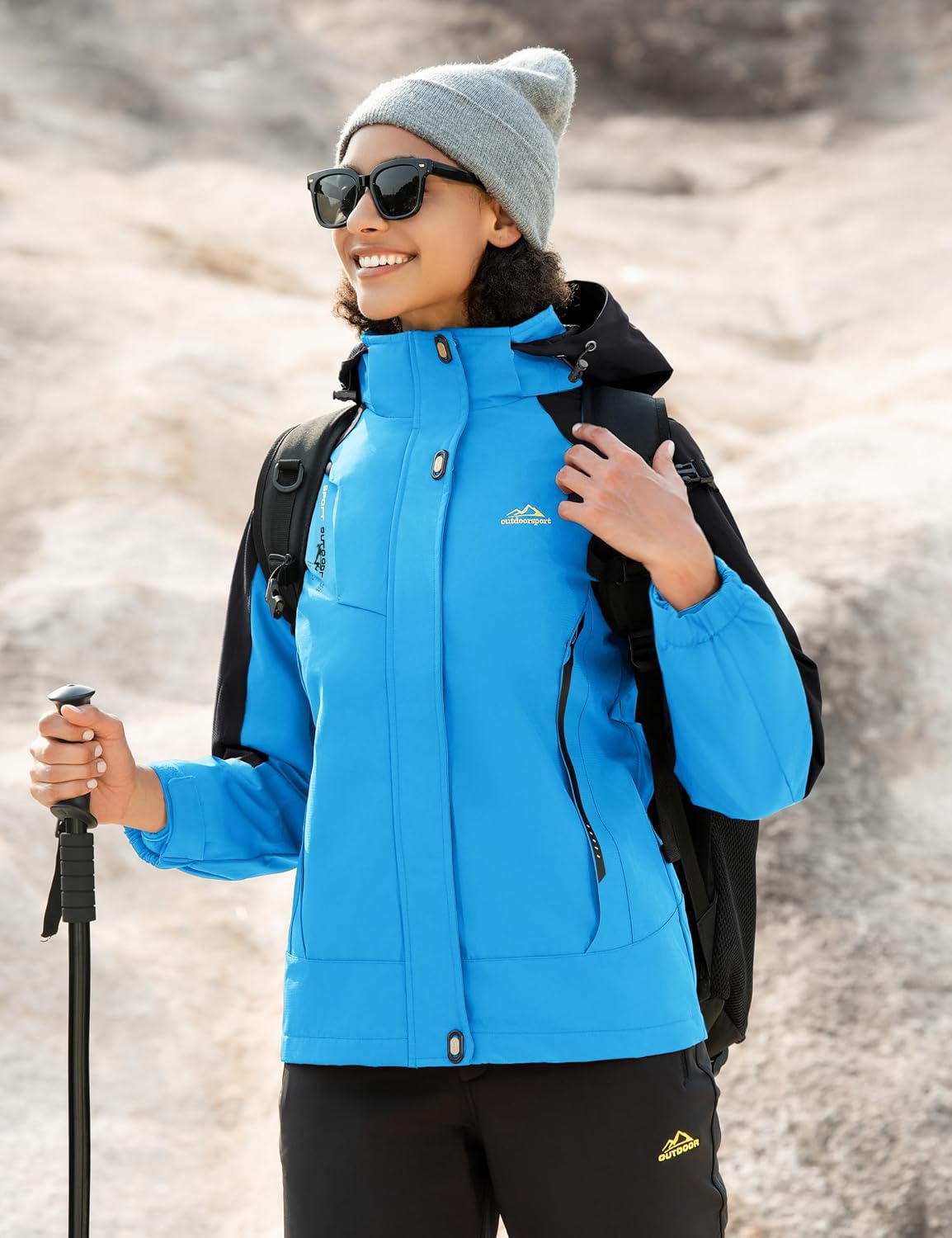 Detalle de MAGCOMSEN MCS1305-32 Women’s 3-in-1 Waterproof Ski Jacket with Fleece