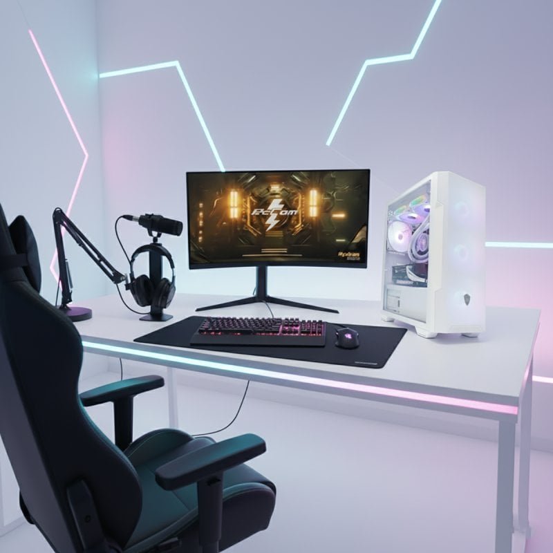 Detalle 2 de PcCom Ready AMD Ryzen 7 5800X - 32GB RAM, 1TB SSD y RTX 5060 V2 en blanco