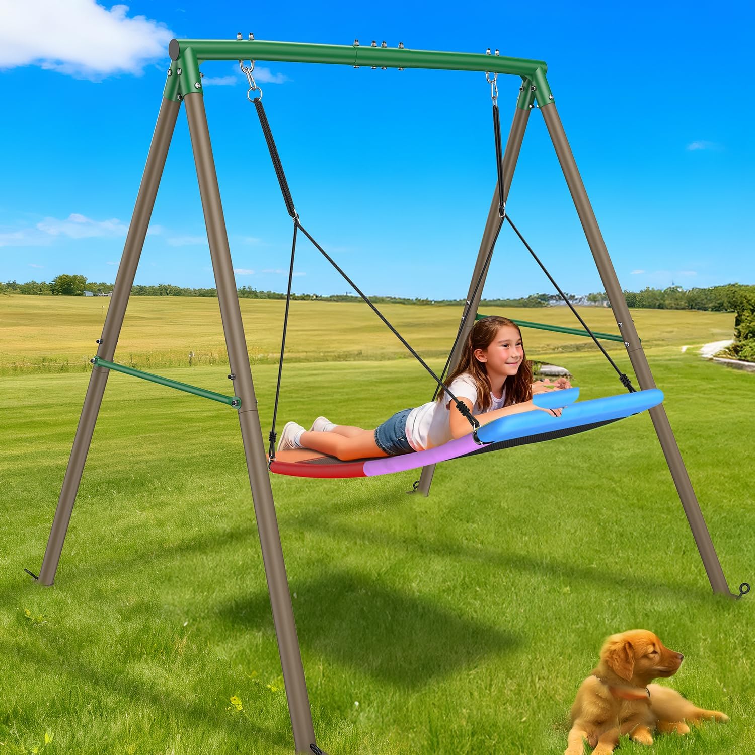 Detalle 1 de Trekassy Saucer Swing 60-Inch
