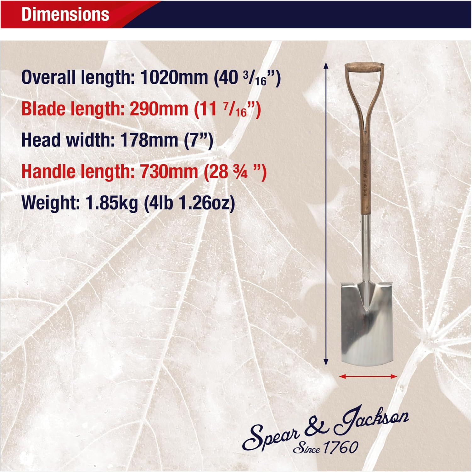Thumbnail 5 de Spear & Jackson 4450DS Traditional Stainless Digging Spade