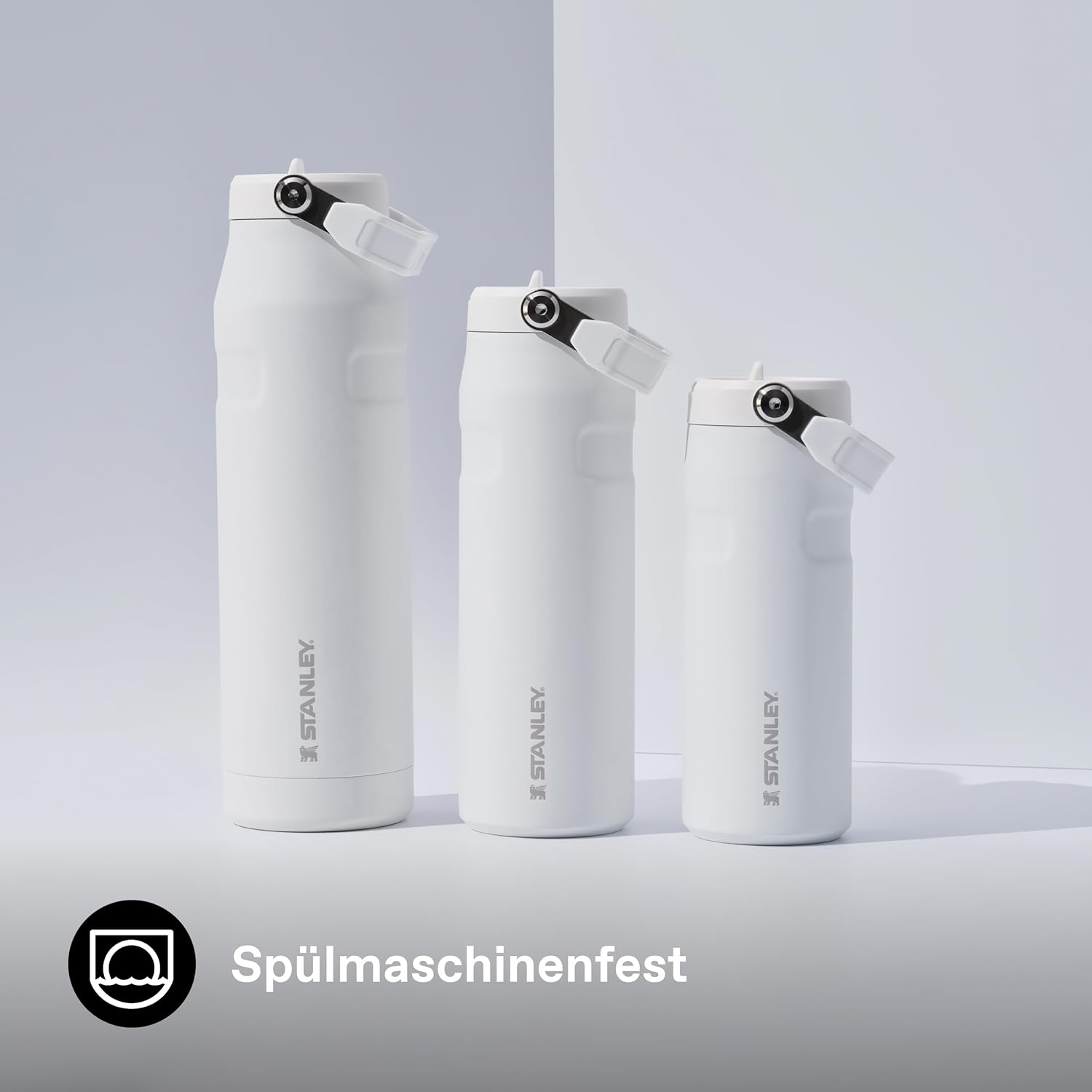 Thumbnail 6 de Stanley 1913 Flip Straw Trinkflasche 1.06L – auslaufsicher, spülmaschinenfest und eisgekühlte Getränke bis zu 4 Tage