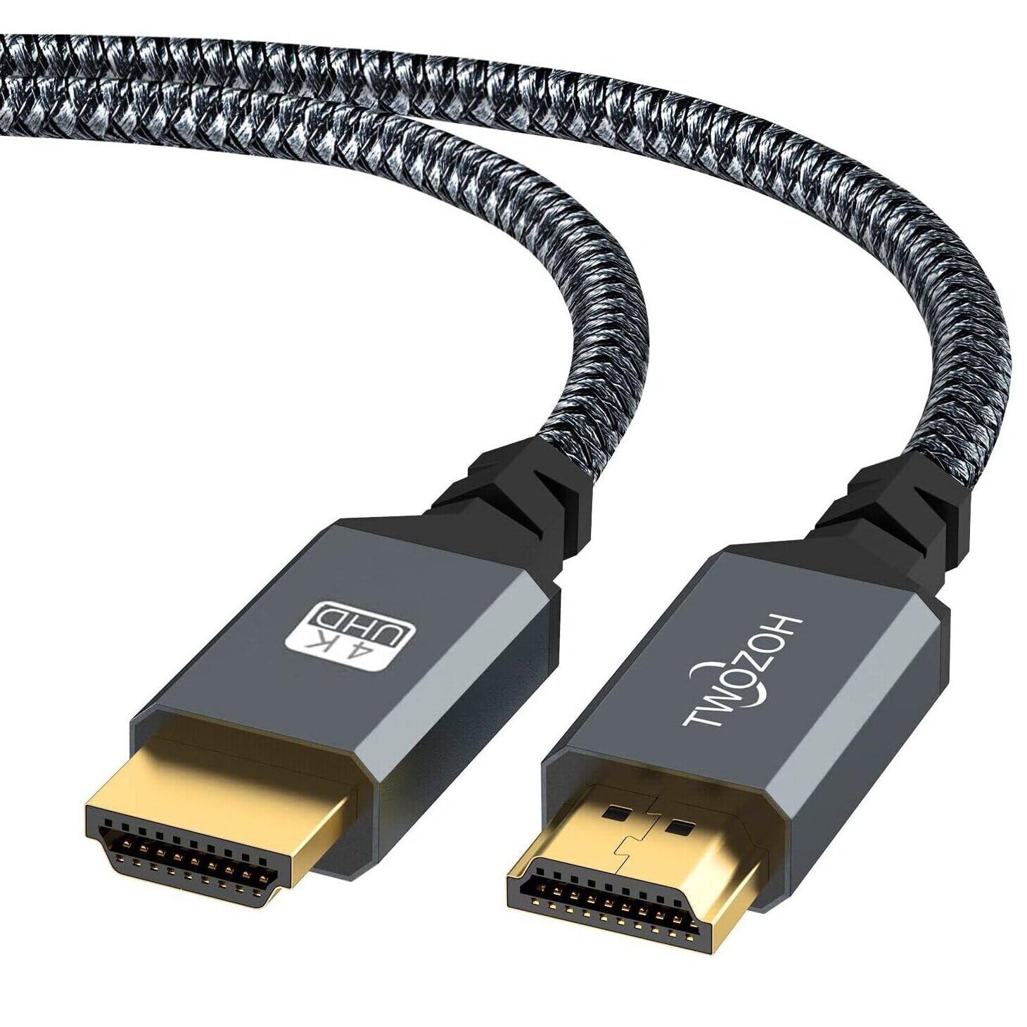 Detalle de Twozoh Cavo HDMI 0,3 m 4K 60Hz in nylon intrecciato