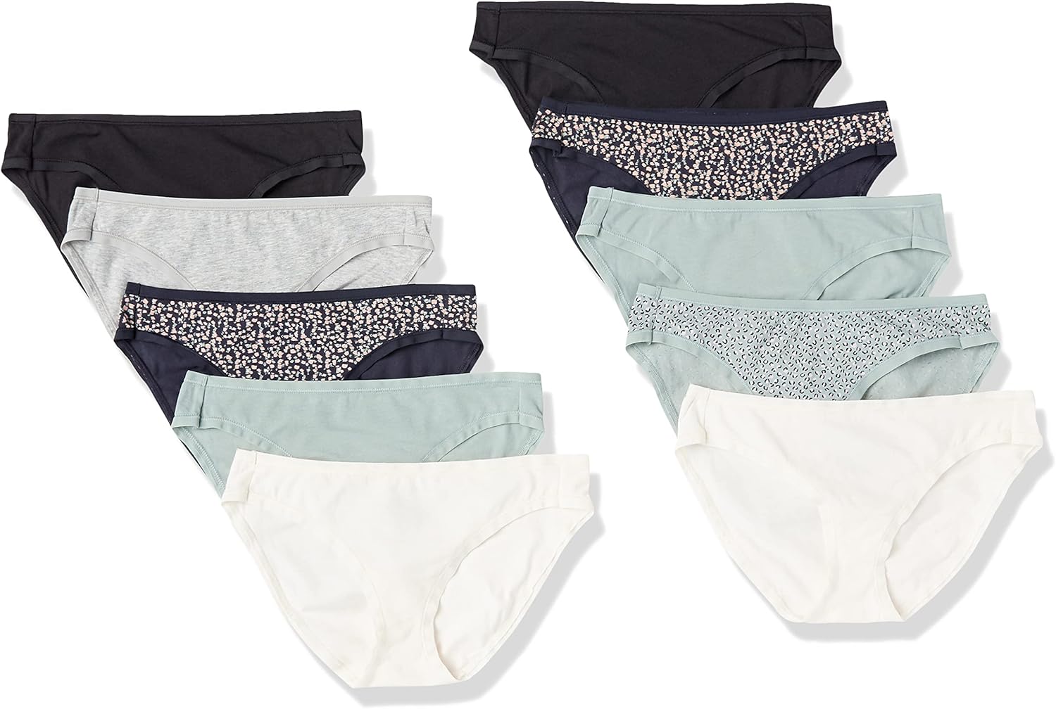 Detalle de Amazon Essentials Cotton Bikini Panties for Women, Multi-Pack (Plus Size Available)