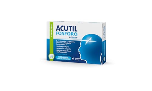Thumbnail 1 de Acutil Fosforo Advance — Integratore alimentare con Vitamina B6, L‑Asparagina, Fosfoserina e L‑Glutammina, 50 Compresse