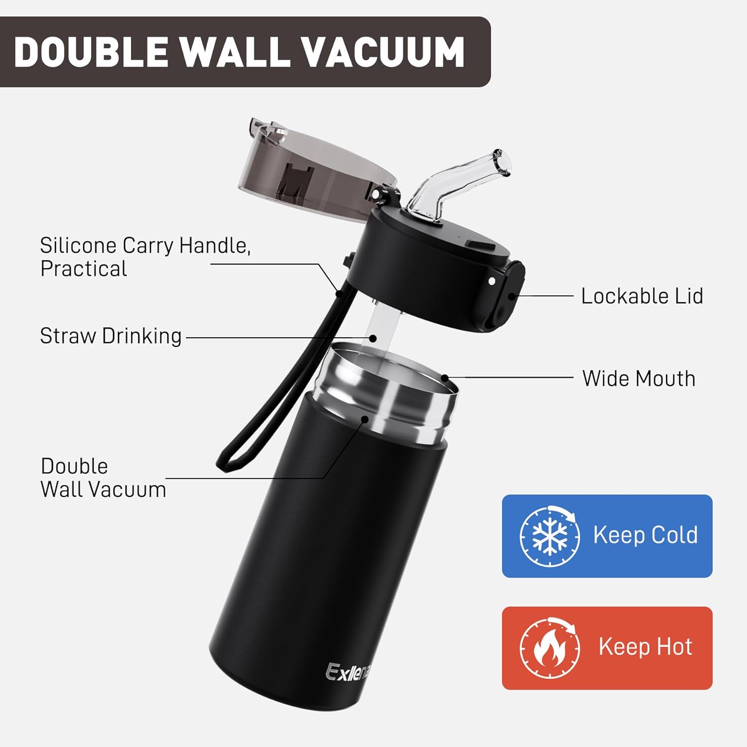 Thumbnail 2 de Exllena Small Water Bottle 150ml