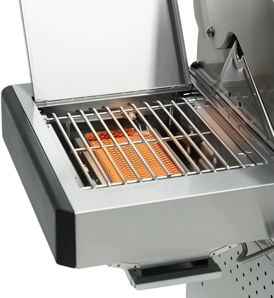 Thumbnail 3 de CosmoGrill Yamara 4+2 6 Burner Stainless Steel Gas BBQ with Viewing Glass, 1 Ceramic Sear Zone and Cast Iron Grates (Silver)