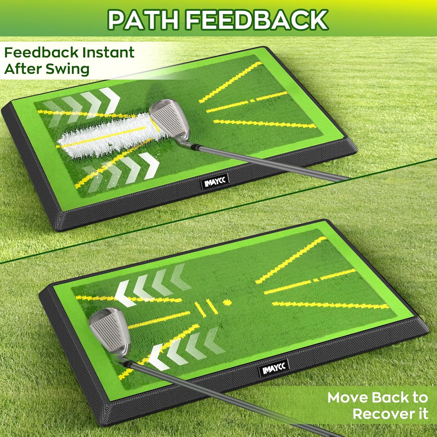 Detalle 2 de IMAYCC Tapis de balançoire de Golf 2 pièces ⛳