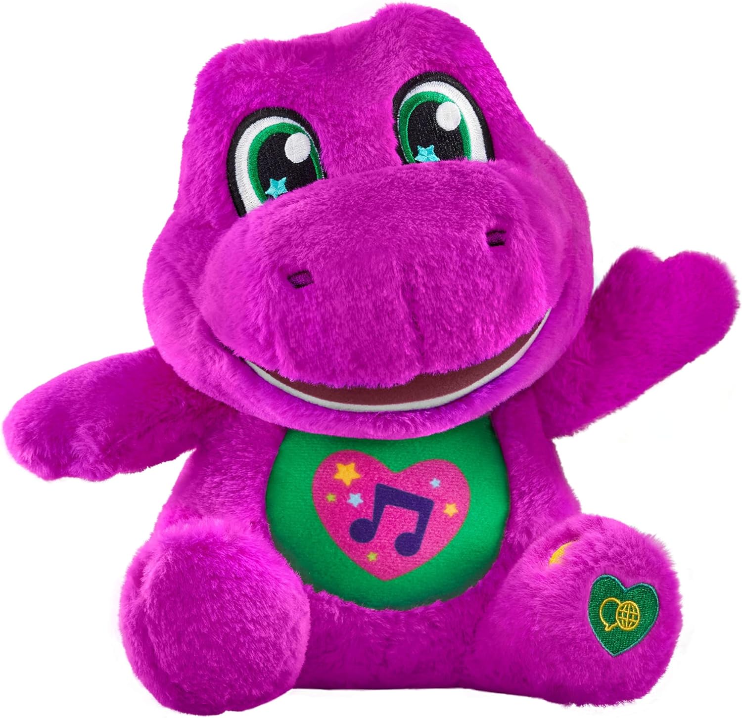 Detalle de Mattel Barney – Barneys Sänger, Plüsch 25 cm mit Geräuschen (JGT51)