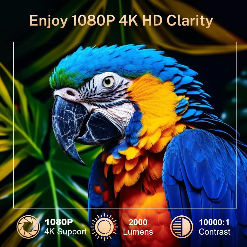Thumbnail 2 de Mini Proyector Android 11 WiFi 6 Bluetooth 5.4 4K, Auto Keystone