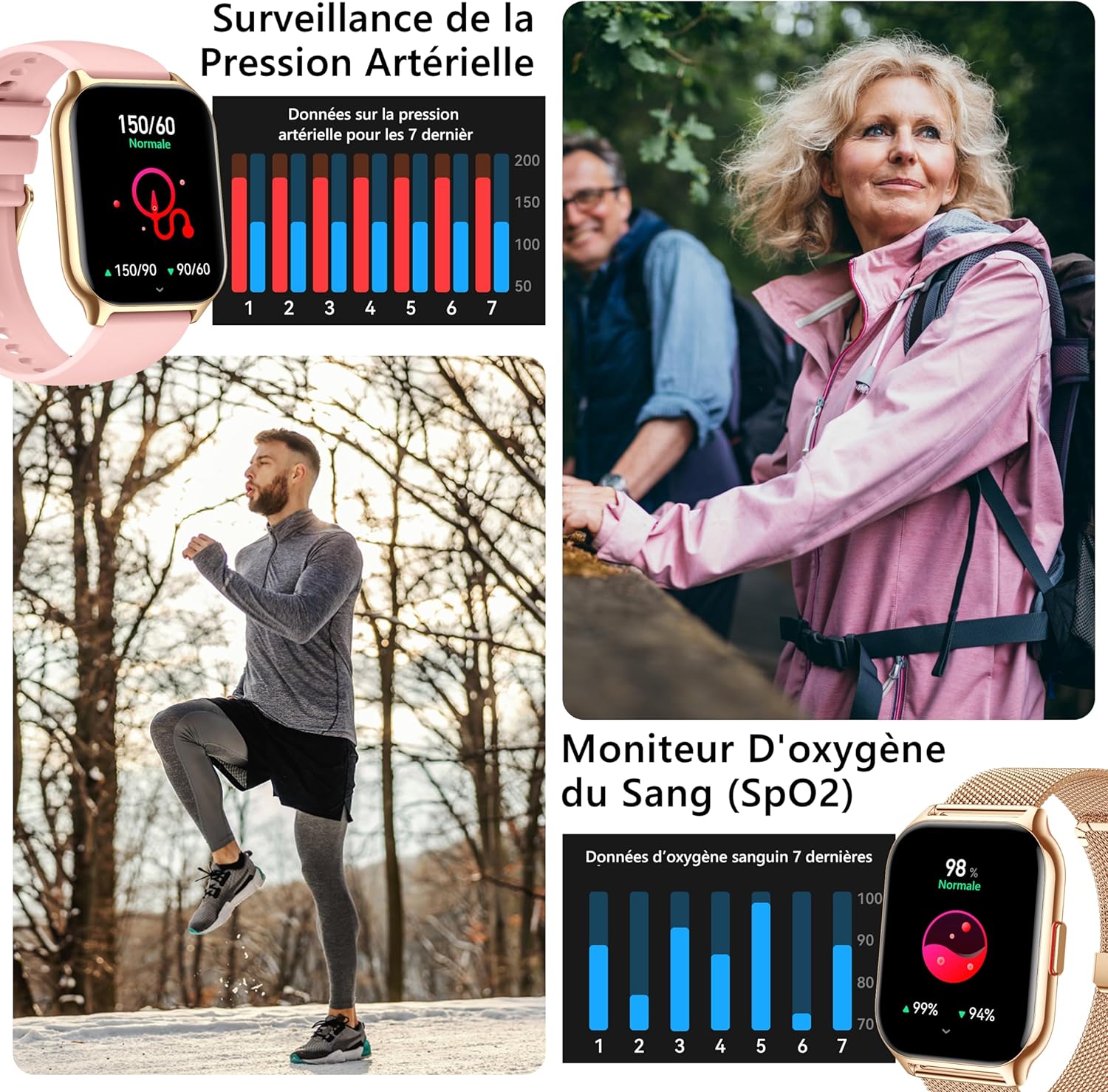 Thumbnail 3 de ZOSKVEE Montre Connectée P95: Écran 2,0'', Suivi Santé et 100+ Modes Sportifs